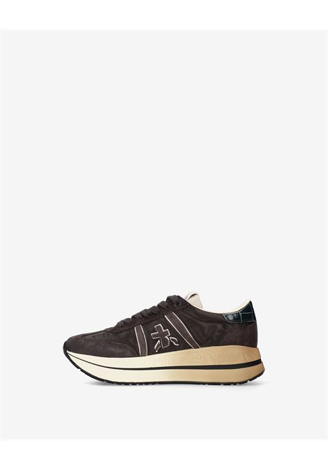 Premiata Bethcoin 8505 Sneaker in Vintage Grey Leather Women's PREMIATA |  | BETHCOIN VAR8505